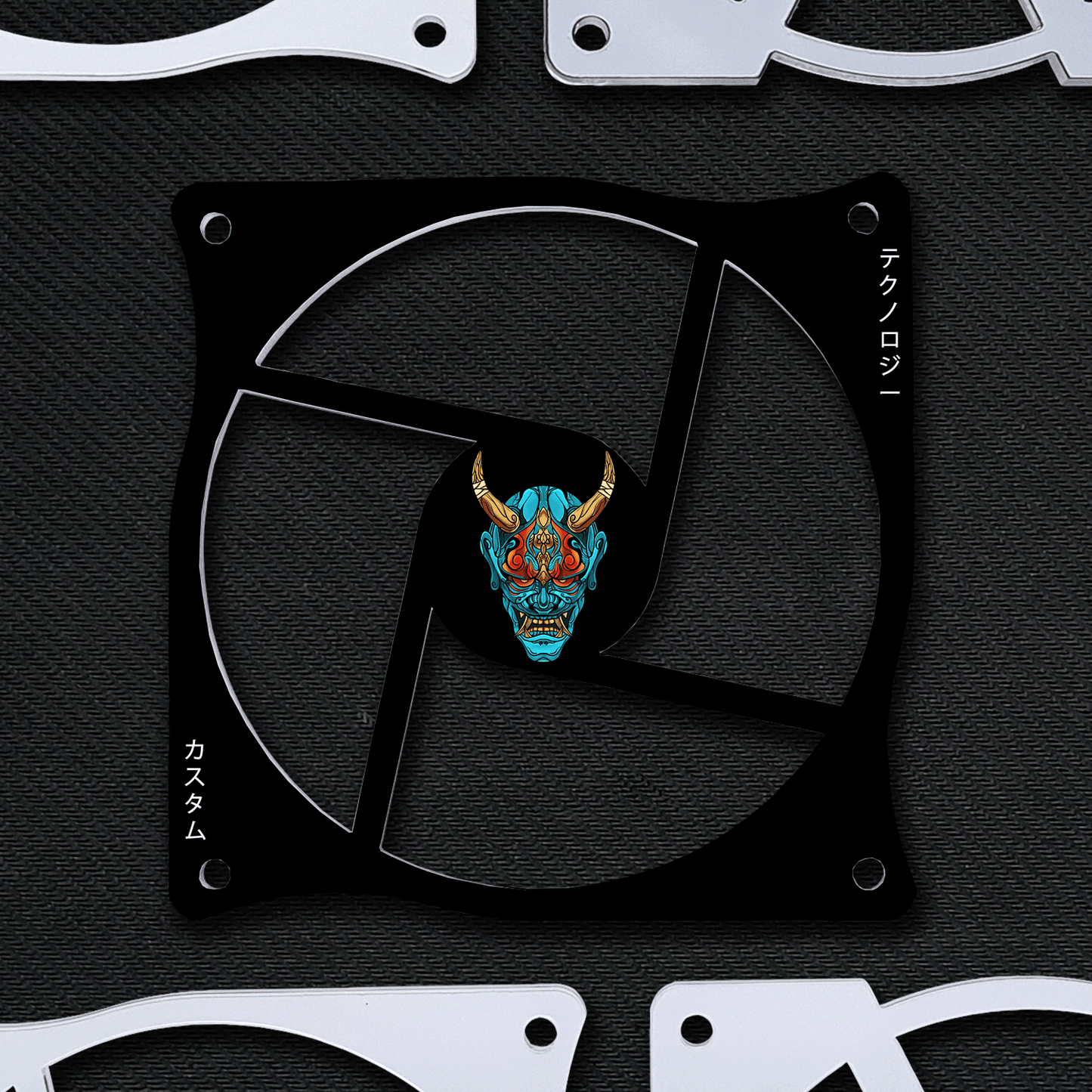 Hannya Mask (Opciones de color) | Rejilla Ventilador Acrílico