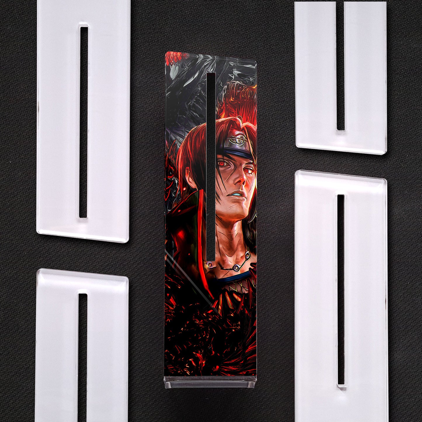 Itachi Shadows of World | Soporte Gráfica Vertical Metacrilato