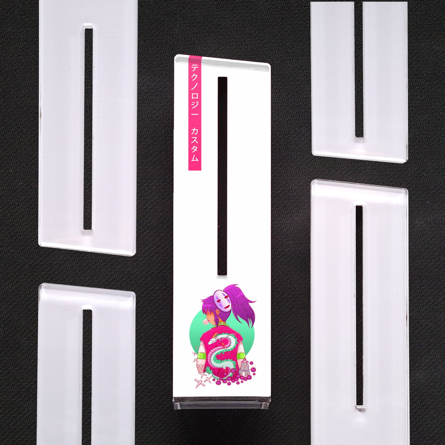 Chihiro (Blanco) | Soporte Gráfica Vertical Acrílico