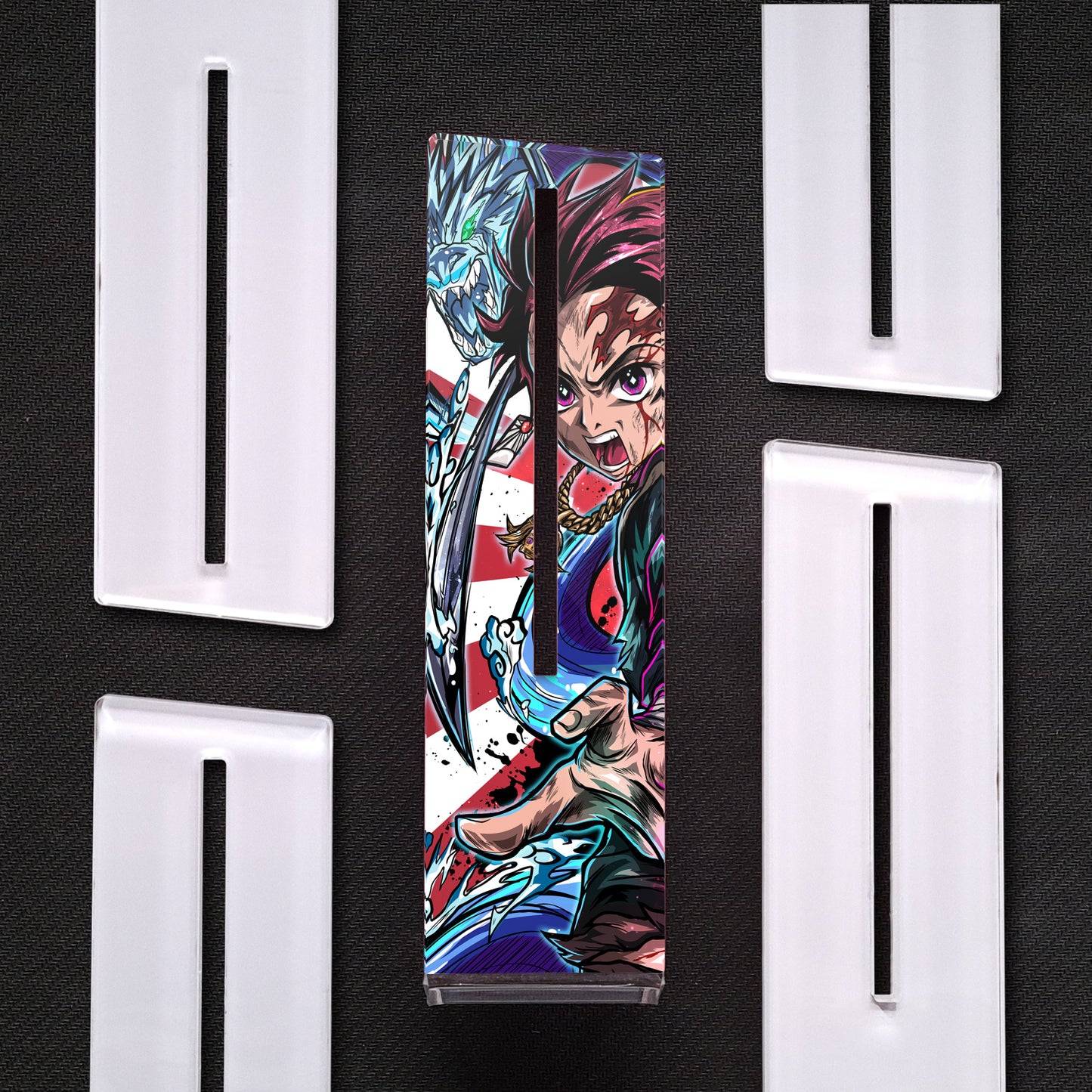 Tanjiro Kimetsu no Yaiba "Water Breathing" | Soporte Gráfica Vertical Metacrilato