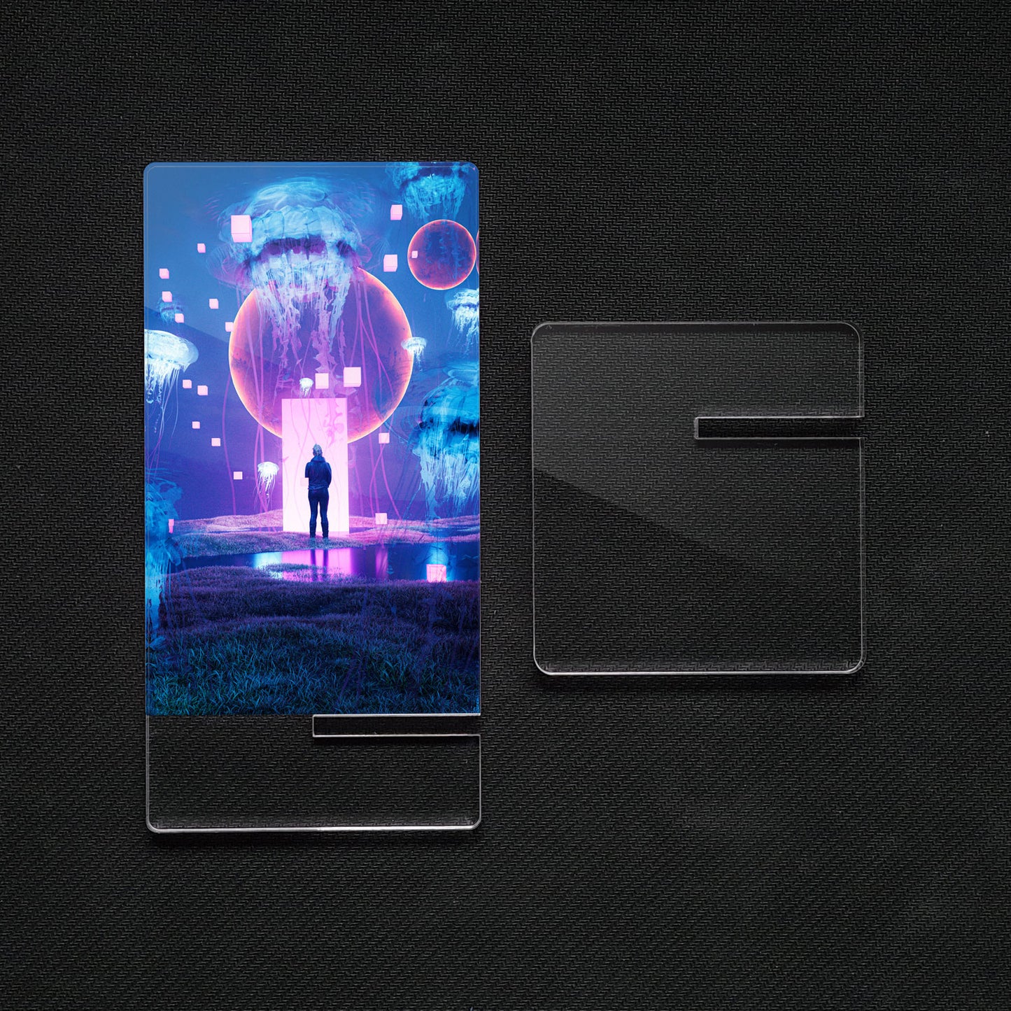 Soporte para Móvil Paisaje "Jelly dream", de metacrilato