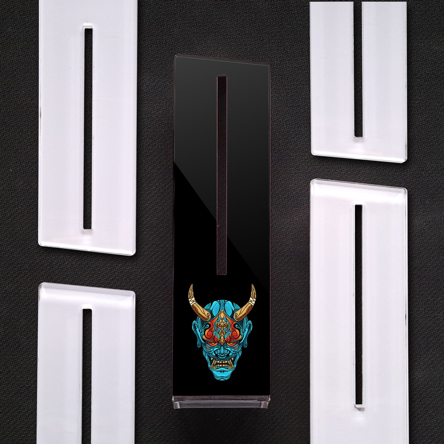 Hannya Mask (Opciones de Color) | Soporte Gráfica Vertical Acrílico
