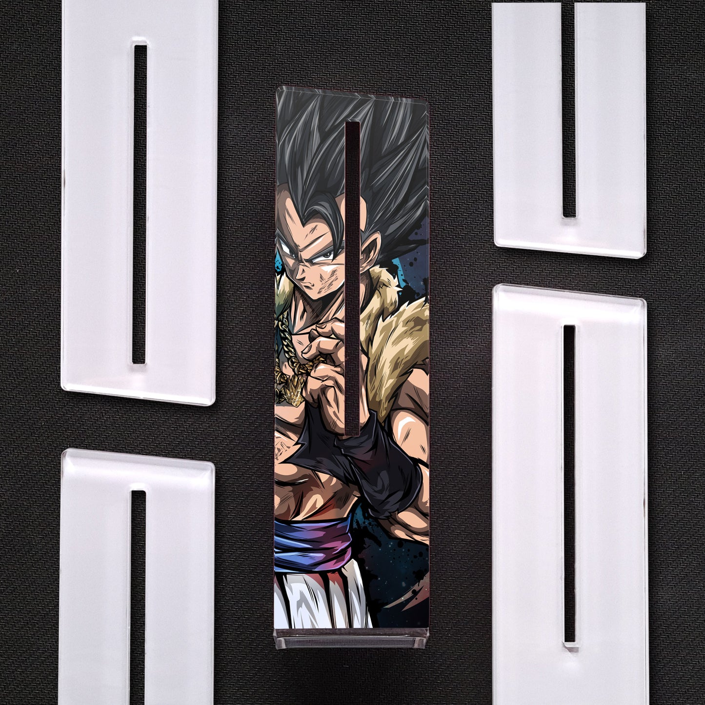 Gogeta Ultra Dragon Ball | Soporte Gráfica Vertical Metacrilato