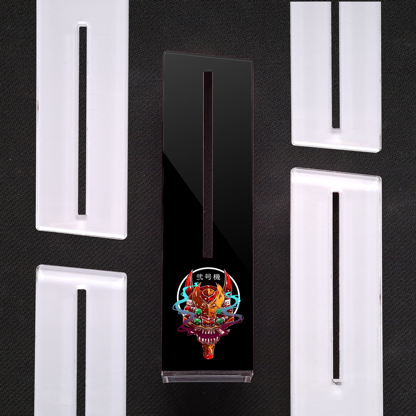 EVA 02 (Opciones de Color) | Soporte Gráfica Vertical Acrílico