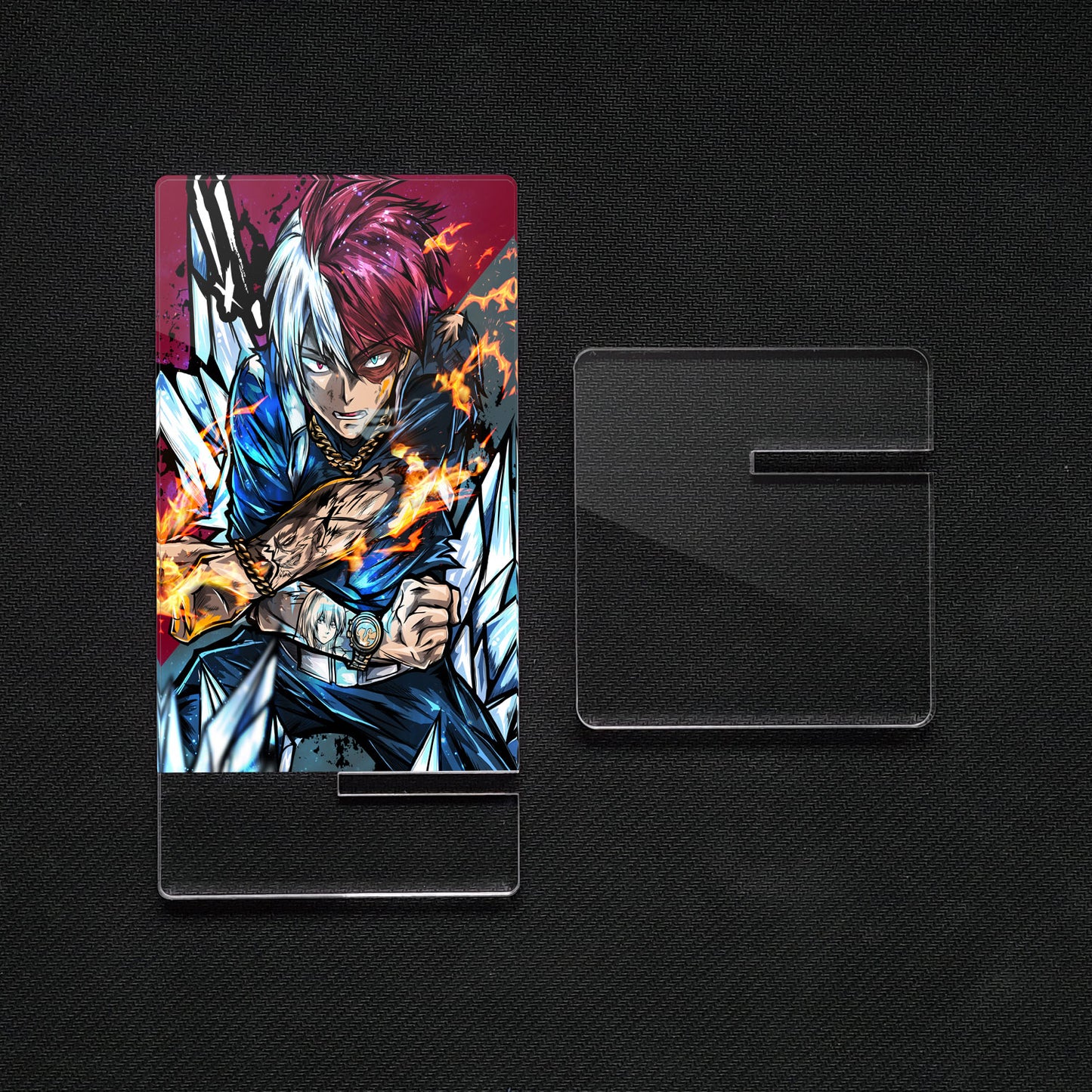 Soporte para Móvil de My Hero Academy, Todoroki Shoto "Fire and Ice", de metacrilato