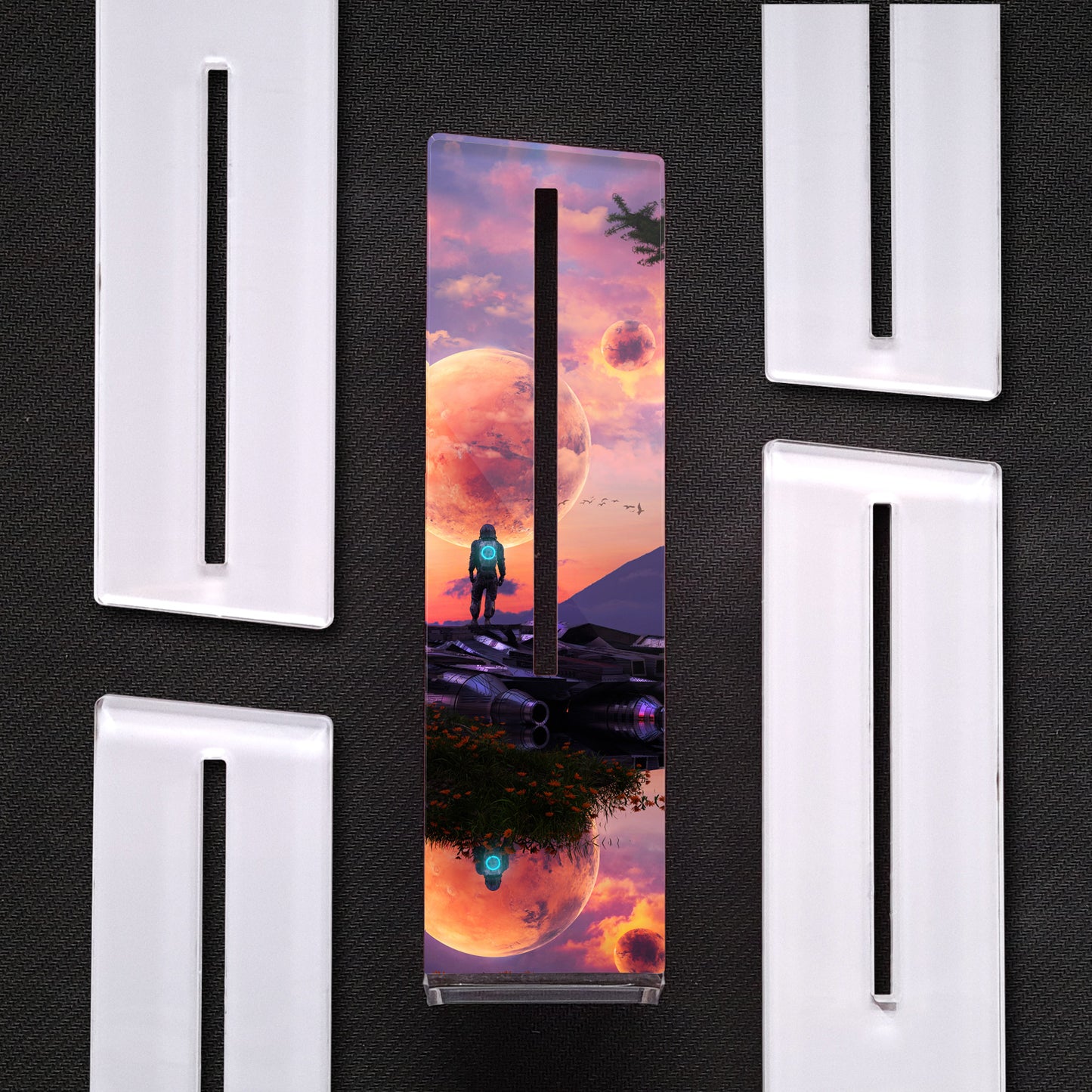 Castle in the Sky | Soporte Gráfica Vertical Acrílico
