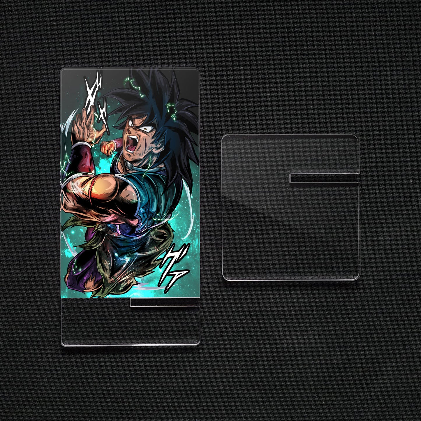 Soporte para Móvil de Dragon Ball New Broly, de metacrilato