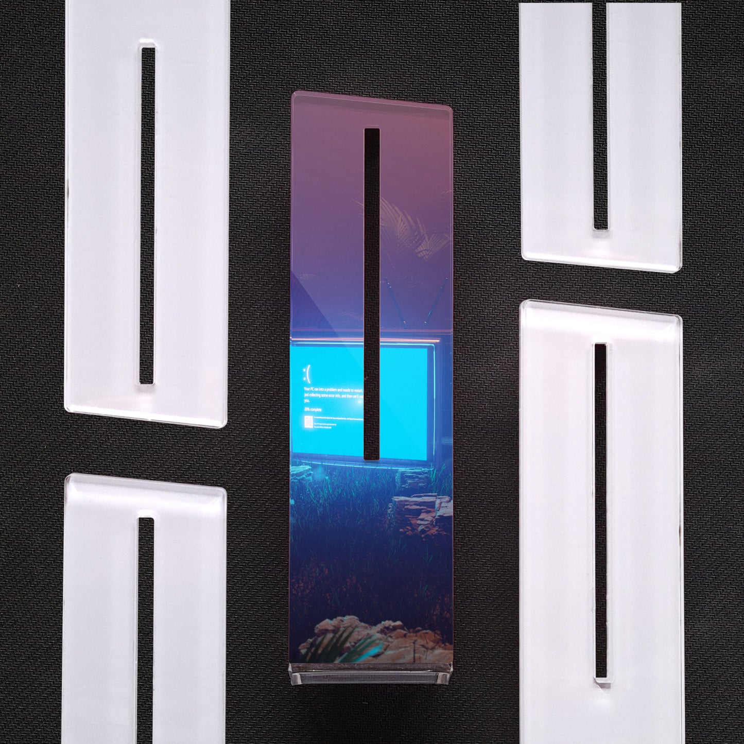 TV po | Soporte Gráfica Vertical Acrílico
