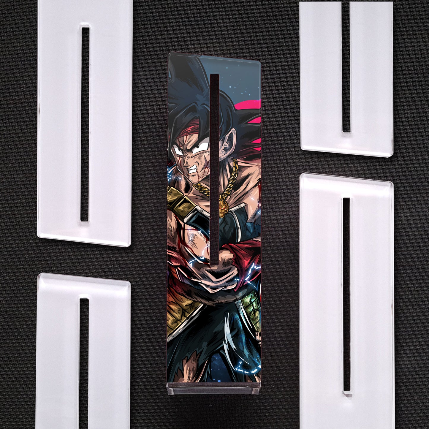 Bardock, Dragon Ball | Soporte Gráfica Vertical Metacrilato