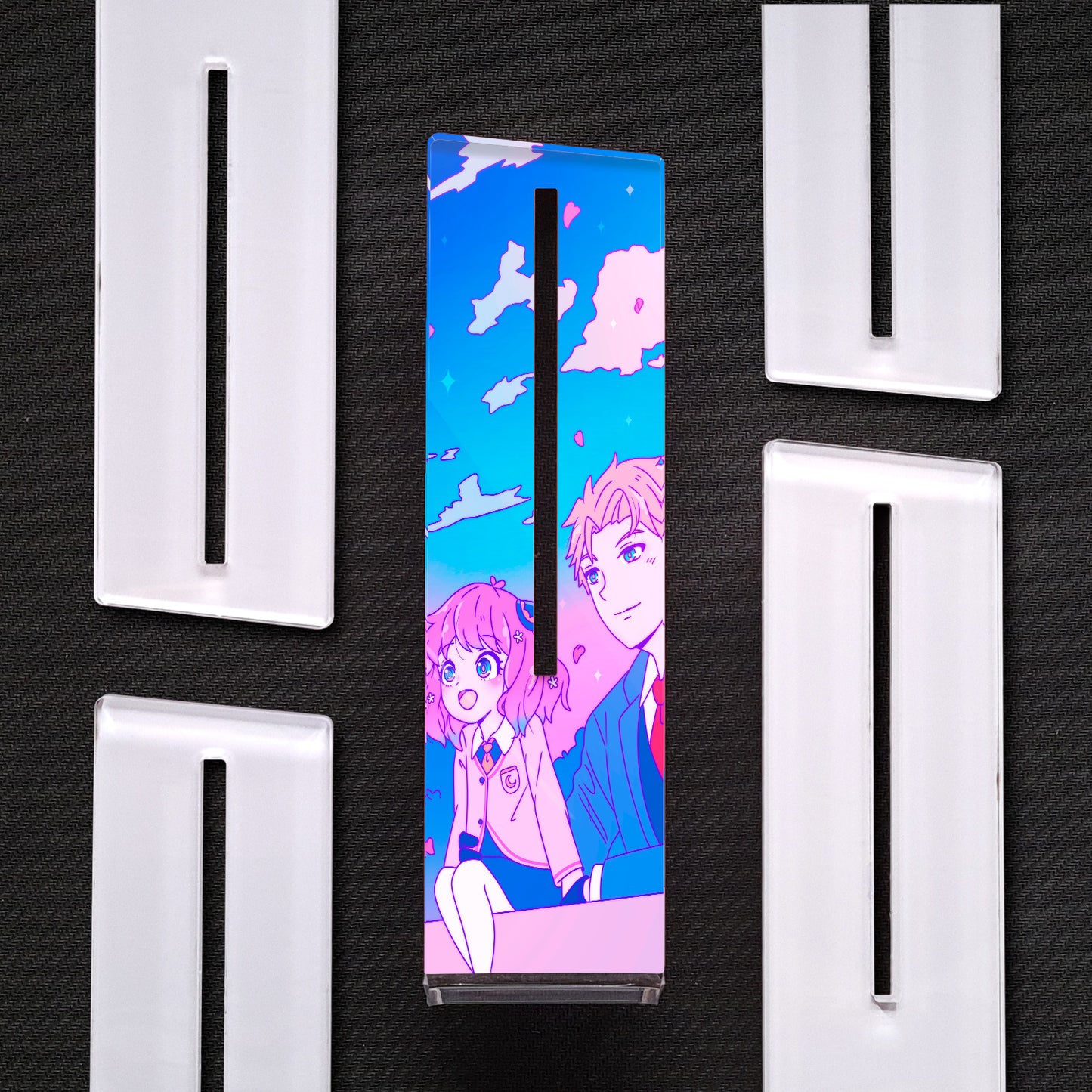 Loid Forger & Anya, SPY×FAMILY | Soporte Gráfica Vertical Metacrilato