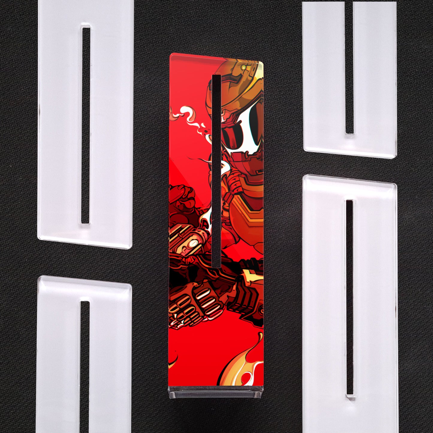 Doom | Soporte Gráfica Vertical Acrílico
