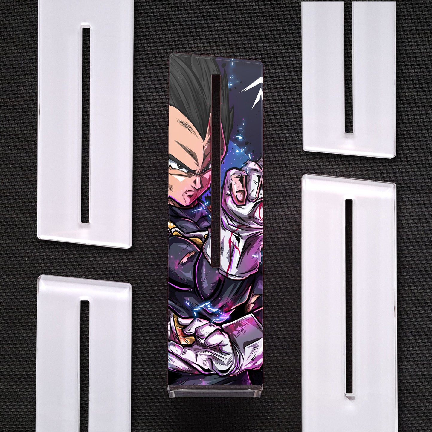 Vegeta Base, Dragon Ball | Soporte Gráfica Vertical Metacrilato