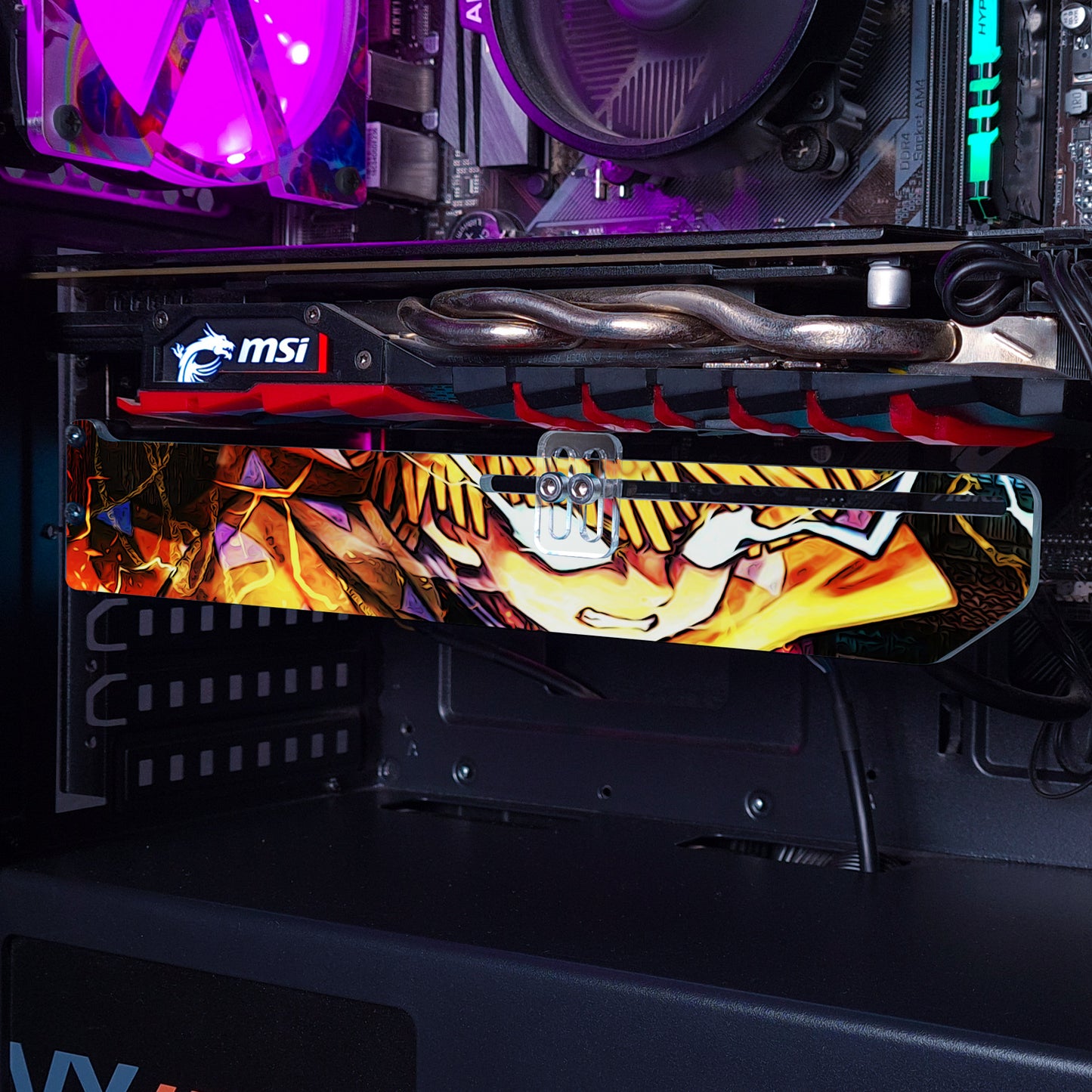 Zenitsu Thunder Sword | Soporte Gráfica Horizontal Acrílico