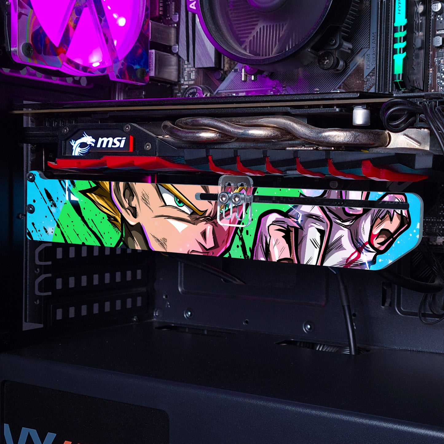 Vegeta SS | Soporte Gráfica Horizontal Acrílico