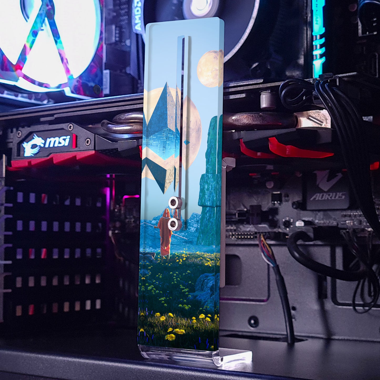 Etherium | Soporte Gráfica Vertical Acrílico