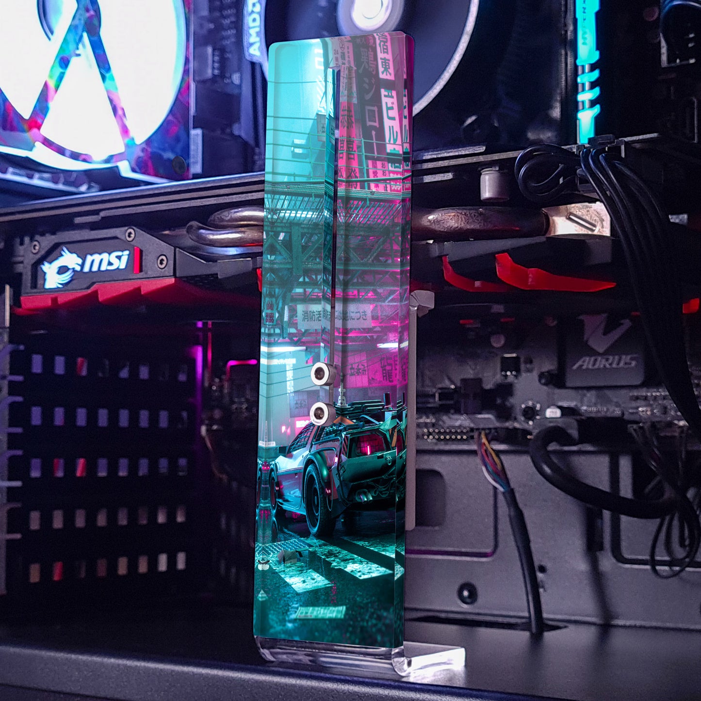 Cyberpunk | Soporte Gráfica Vertical Acrílico