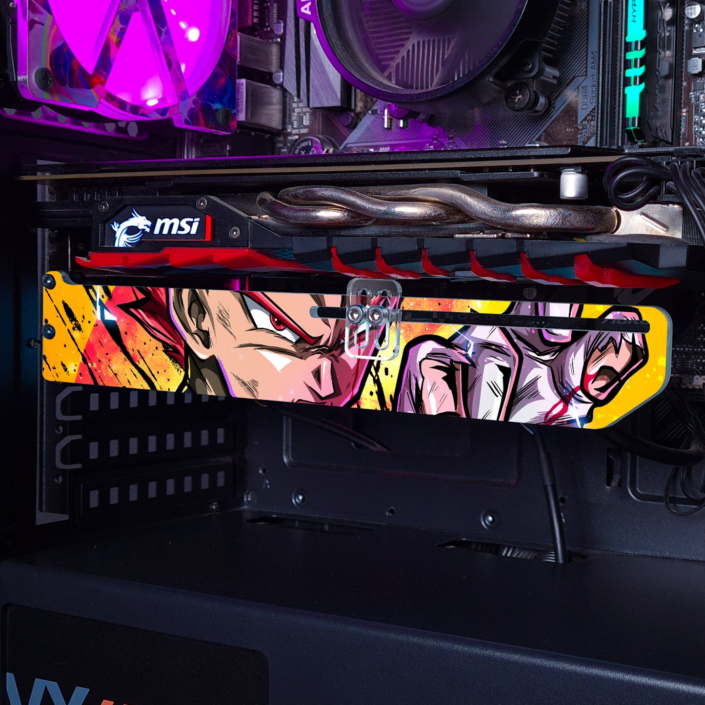 Vegeta SS God Red | Soporte Gráfica Horizontal Acrílico