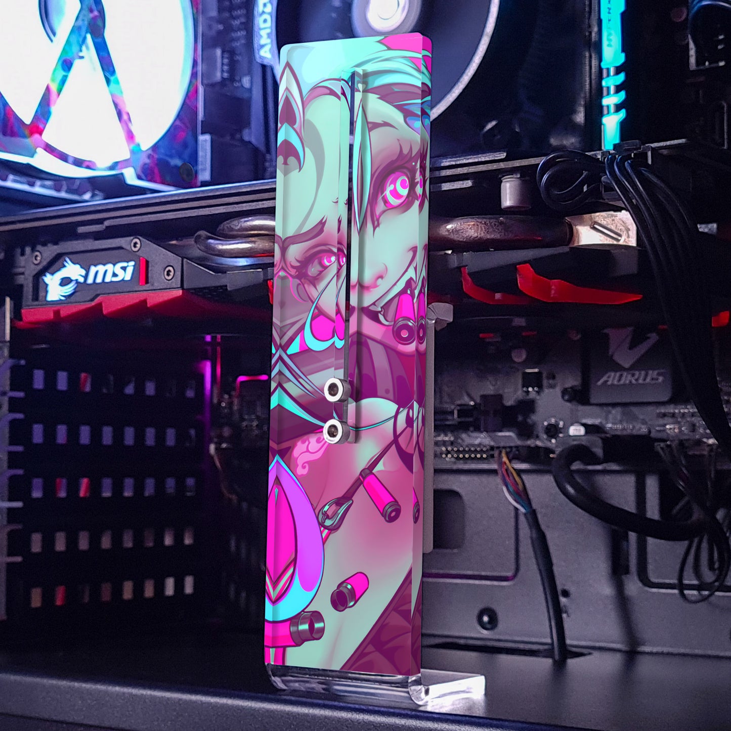 Jinx | Soporte Gráfica Vertical Acrílico