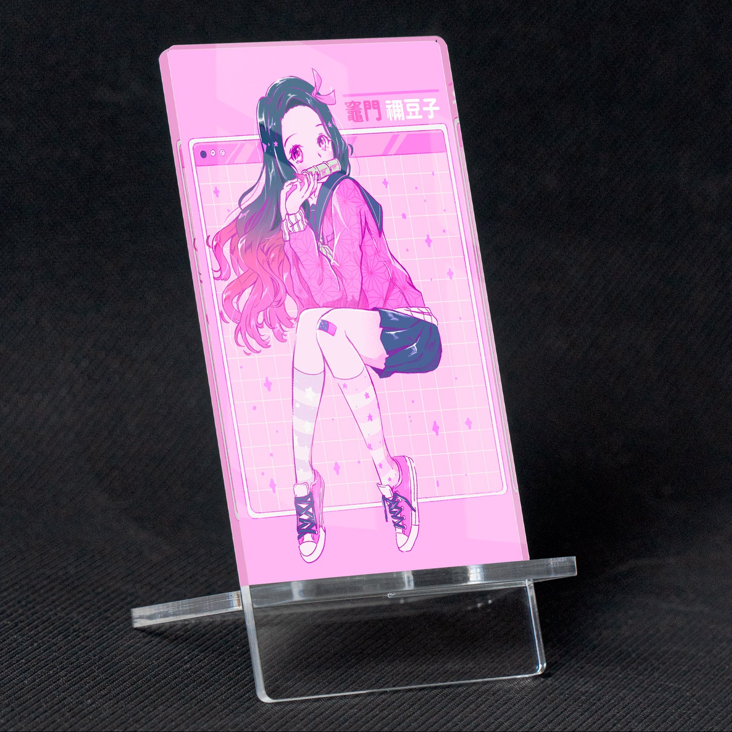 Nezuko Aesthetic School Uniform Soporte para Móvil
