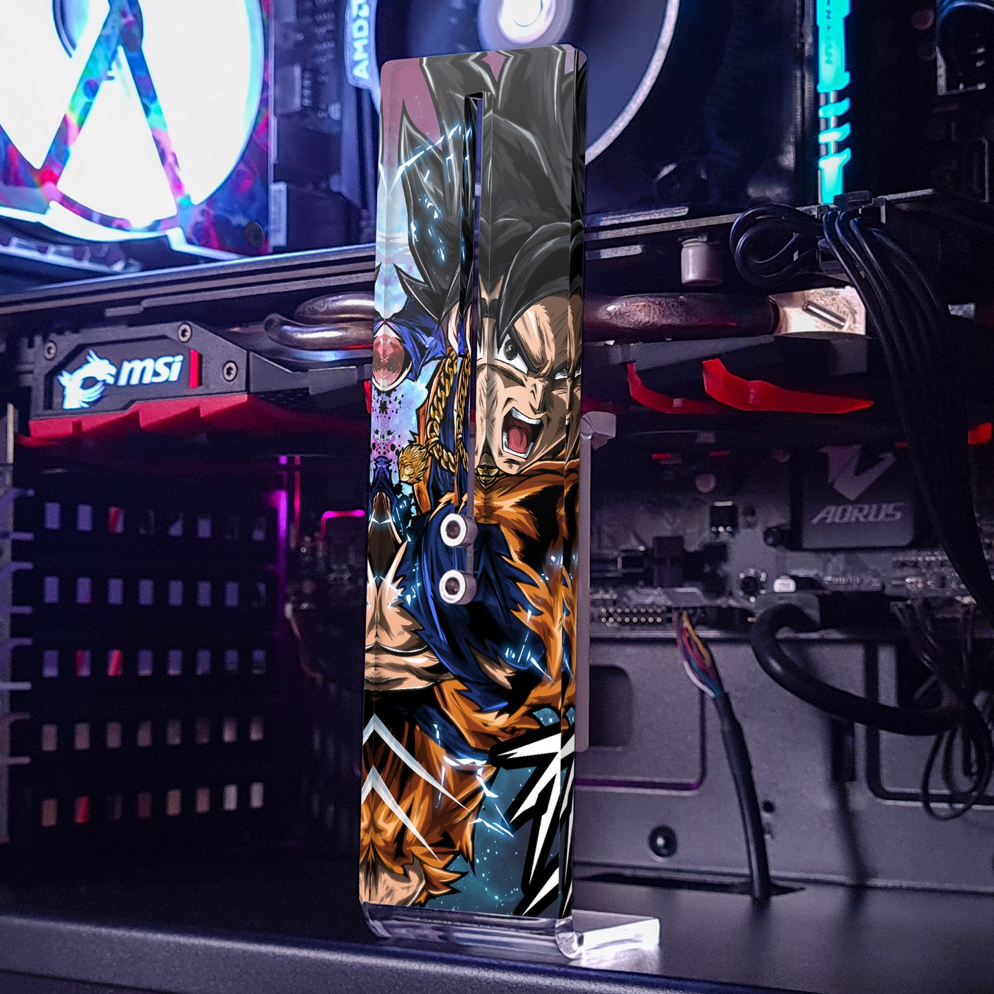 Dragon Ball Ultra Instinct Goku | Soporte Gráfica Vertical Metacrilato