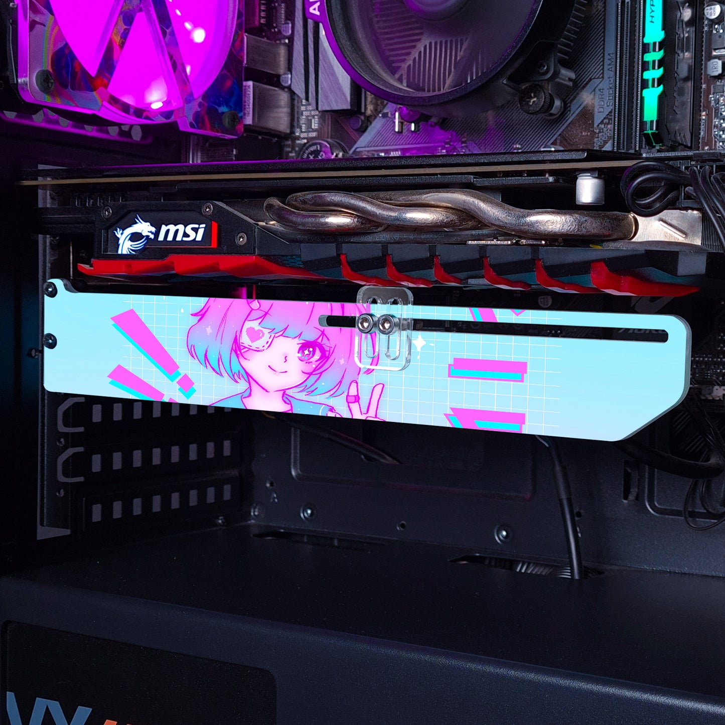 Higschool Gamer Girl | Soporte Gráfica Horizontal Acrílico