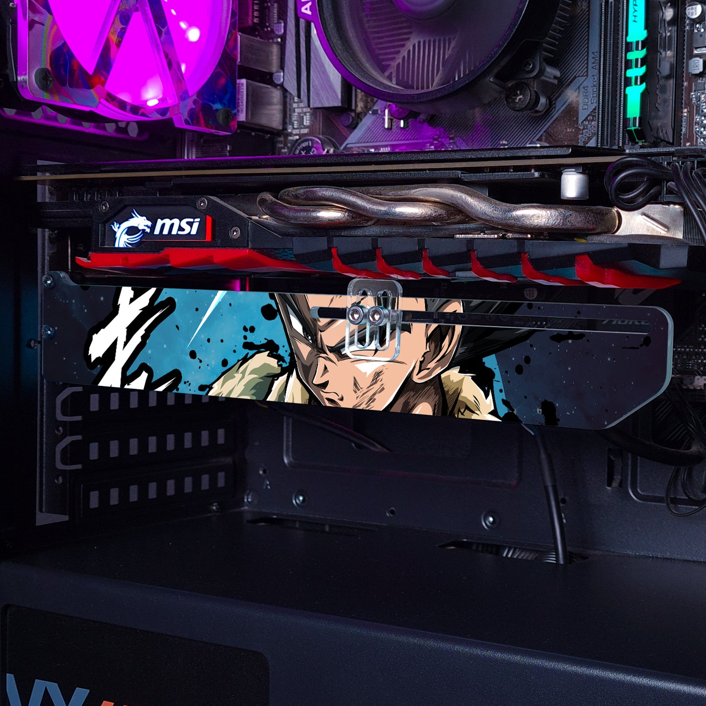 Gogeta Ultra | Soporte Gráfica Horizontal Acrílico