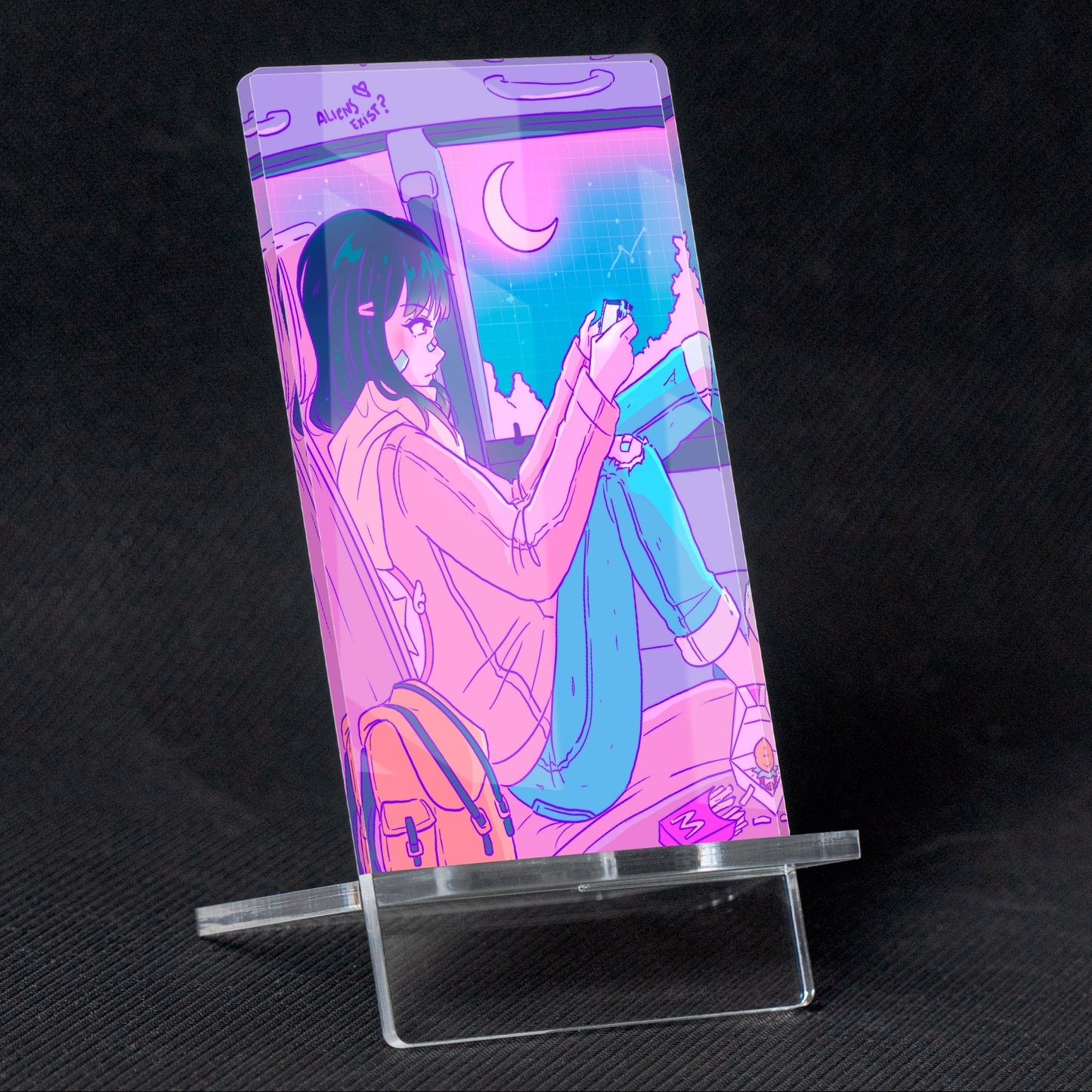 Girl in Lofi Car Soporte para Móvil