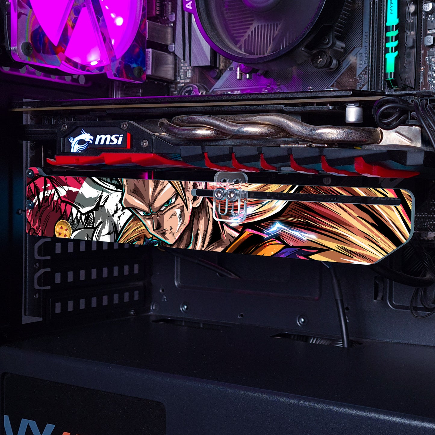Super Saiyan | Soporte Gráfica Horizontal Acrílico
