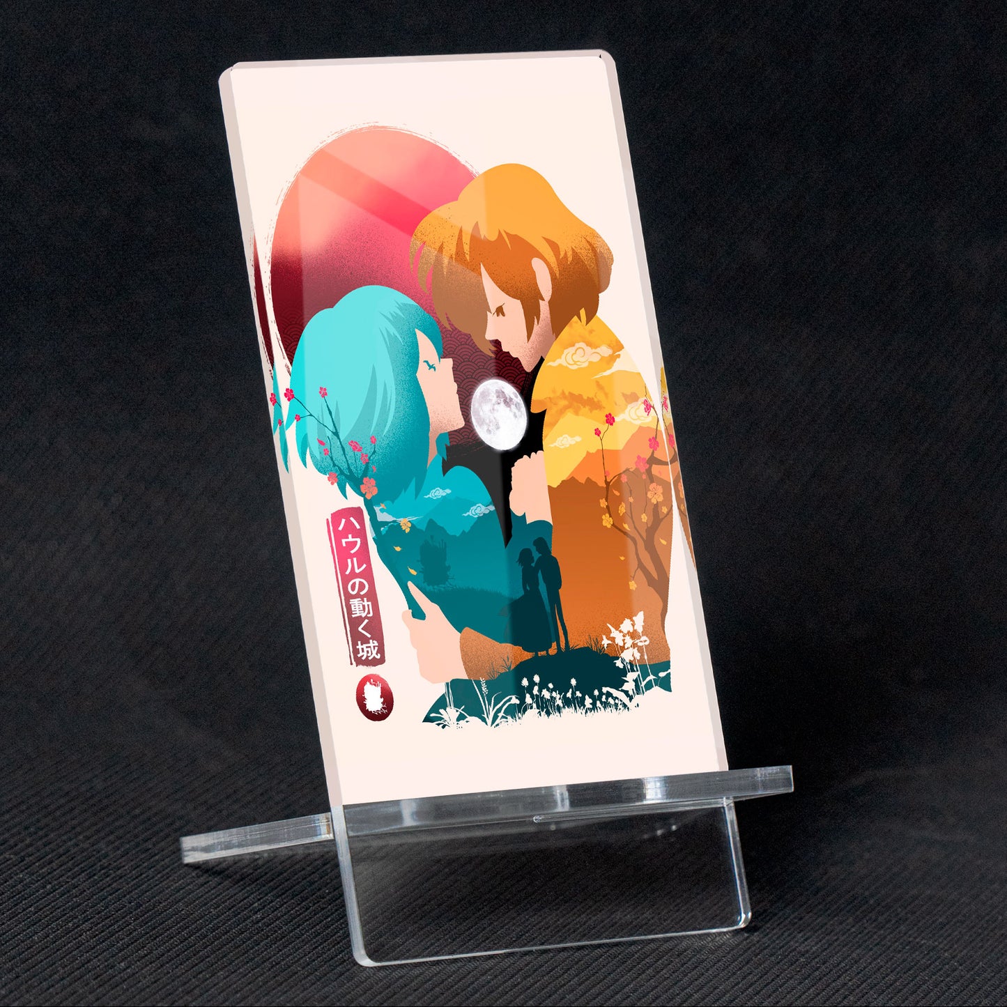 Soporte para Móvil de Howl Moving Caslte, de metacrilato