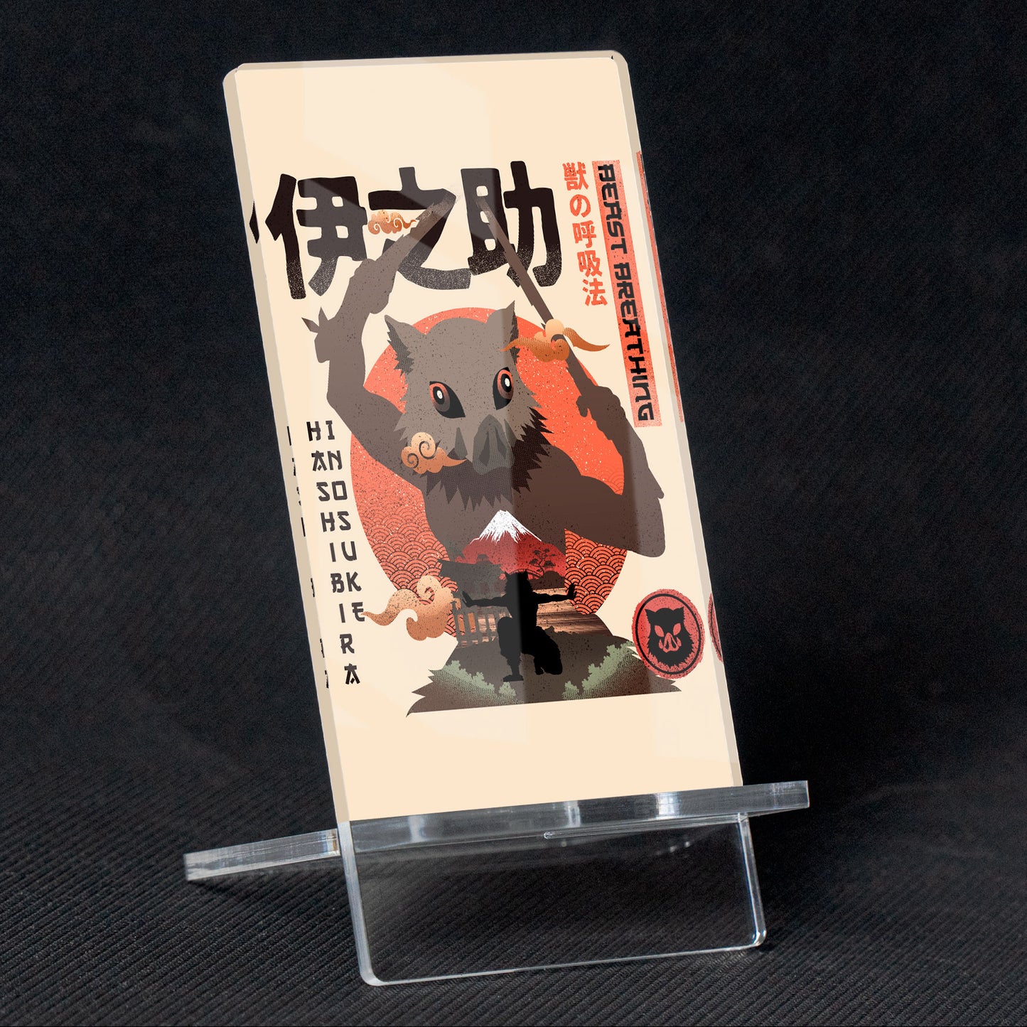 Soporte para Móvil de Kimetsu no Yaiba Inosuke Hashibira, de metacrilato