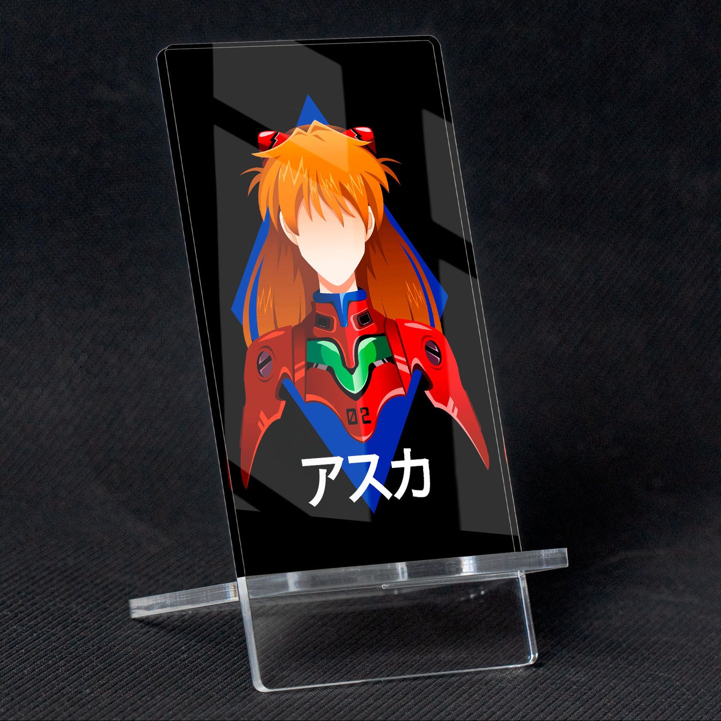 Soporte para Móvil de Neon Genesis Evangelion Asuka, de metacrilato