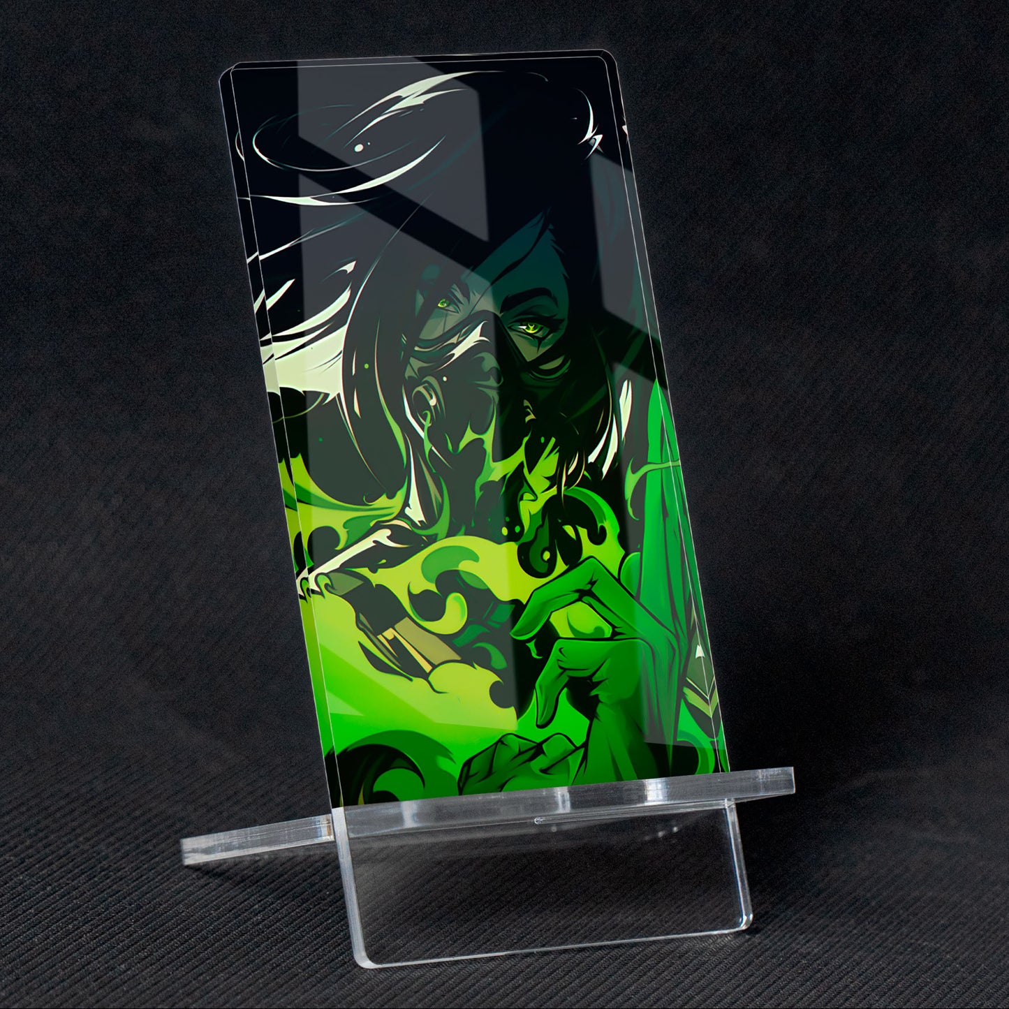 Soporte para Móvil Videojuego Valorant Viper, de metacrilato