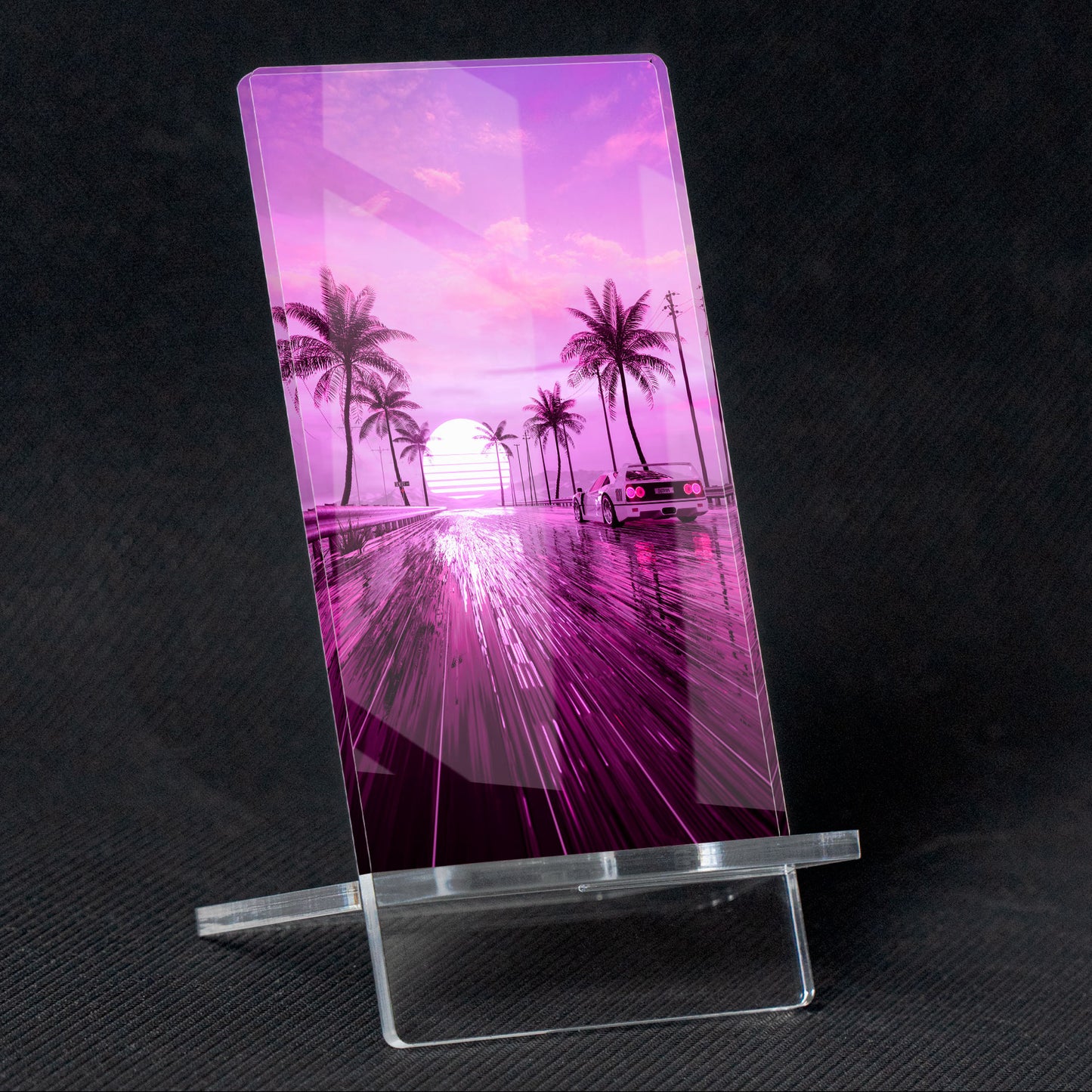 Soporte para Móvil de Ferrari "F40 Sunset22", de metacrilato