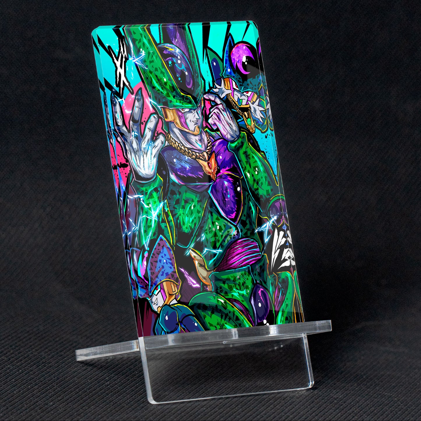 Soporte para Móvil de Dragon Ball Cell Perfection de metacrilato