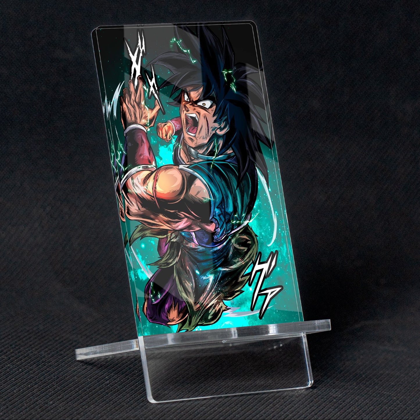 Soporte para Móvil de Dragon Ball New Broly, de metacrilato