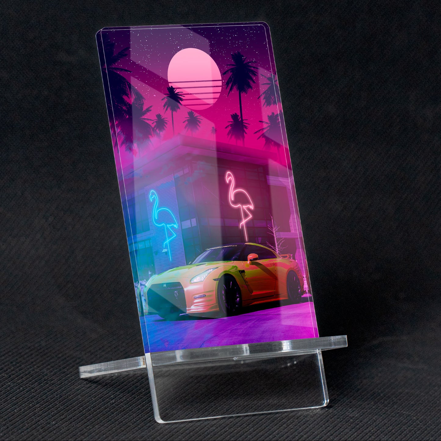 Neon Flamingo Gtr R34 Soporte para Móvil