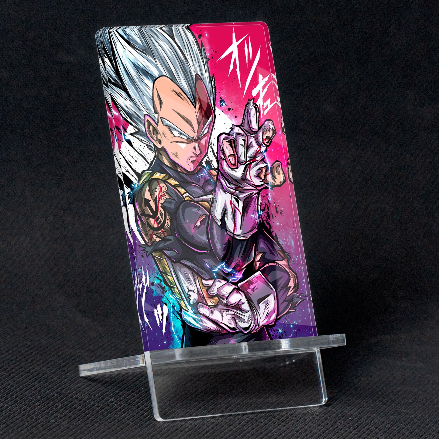 Soporte para Móvil de Dragon Ball Vegeta Mastered, de metacrilato