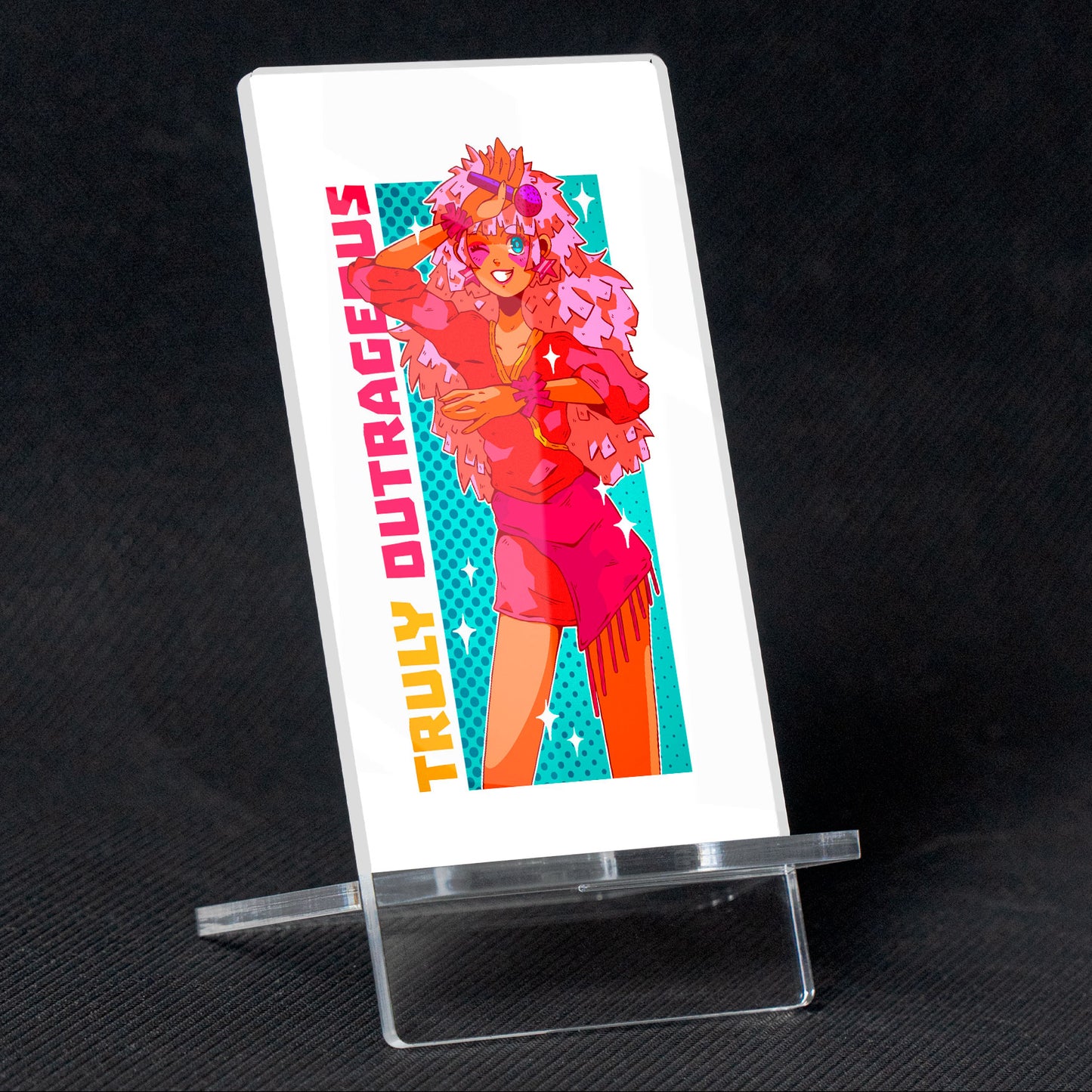 Soporte para Móvil de Jem and the Holograms, de metacrilato