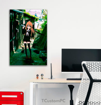 Toradora Aisaka Taiga Japan Streets painting