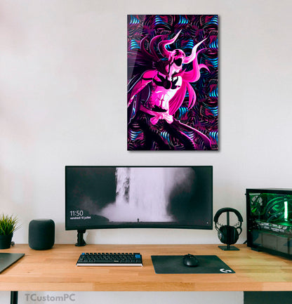 Bleach painting "Vasto Lorde neon vector"