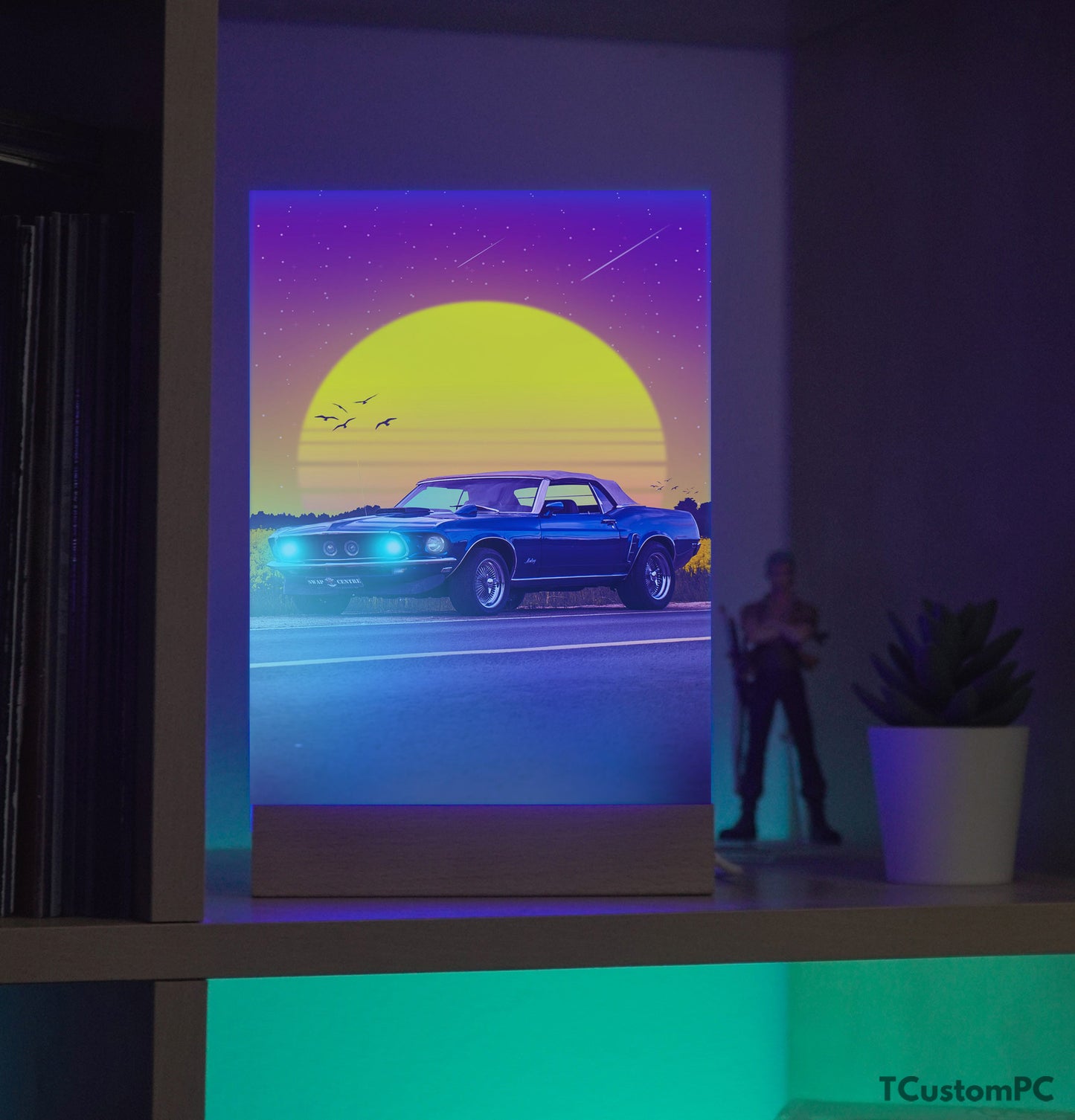 TC-Lamp Mustang "sunset" sports car