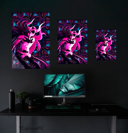 Bleach painting "Vasto Lorde neon vector"