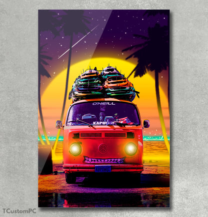 Vintage Volkswagen "Surfing2" Van painting