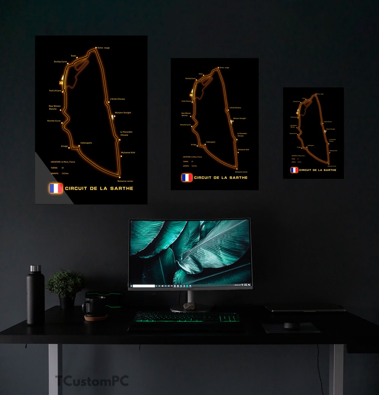 Mapa do circuito das 24 Horas de Le Mans