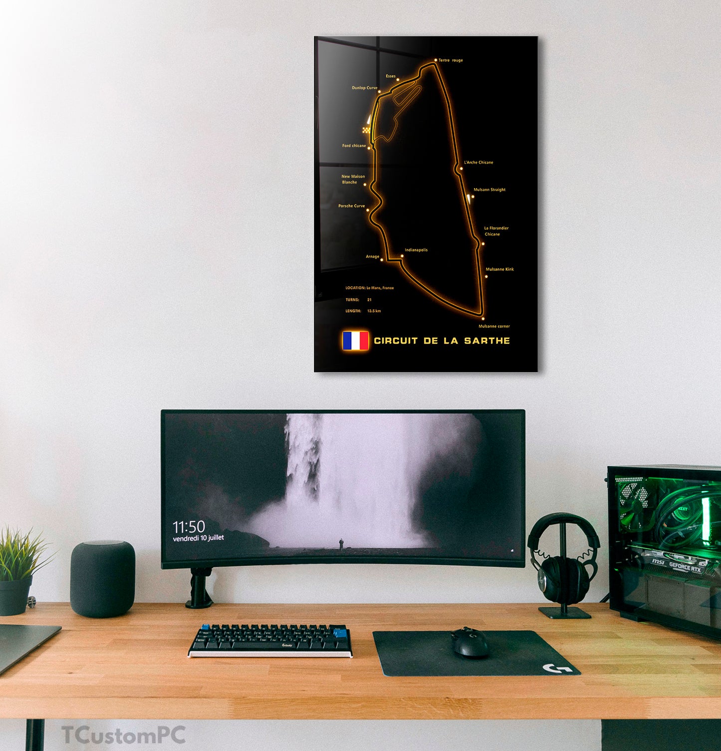 24 Hours Of Le Mans Circuit painting