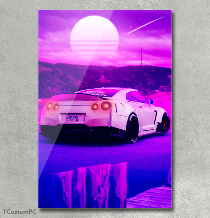 Poster/ Painting Sports Car Nissan G-TR