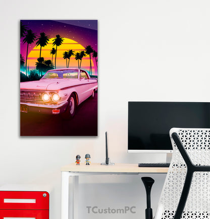 Painting of classic car Mercury "California"