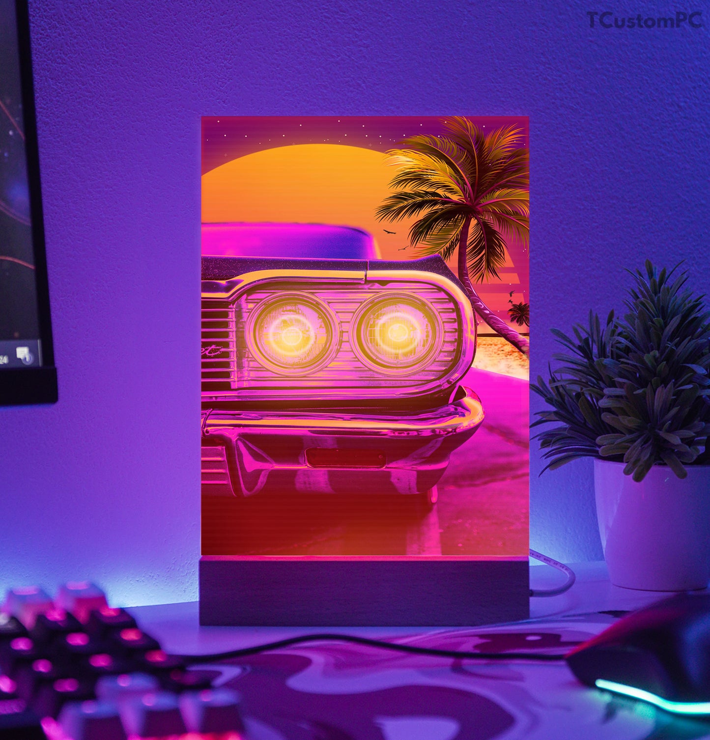 TC-Lamp Synthwave Coche clásico vintage Chevrolet