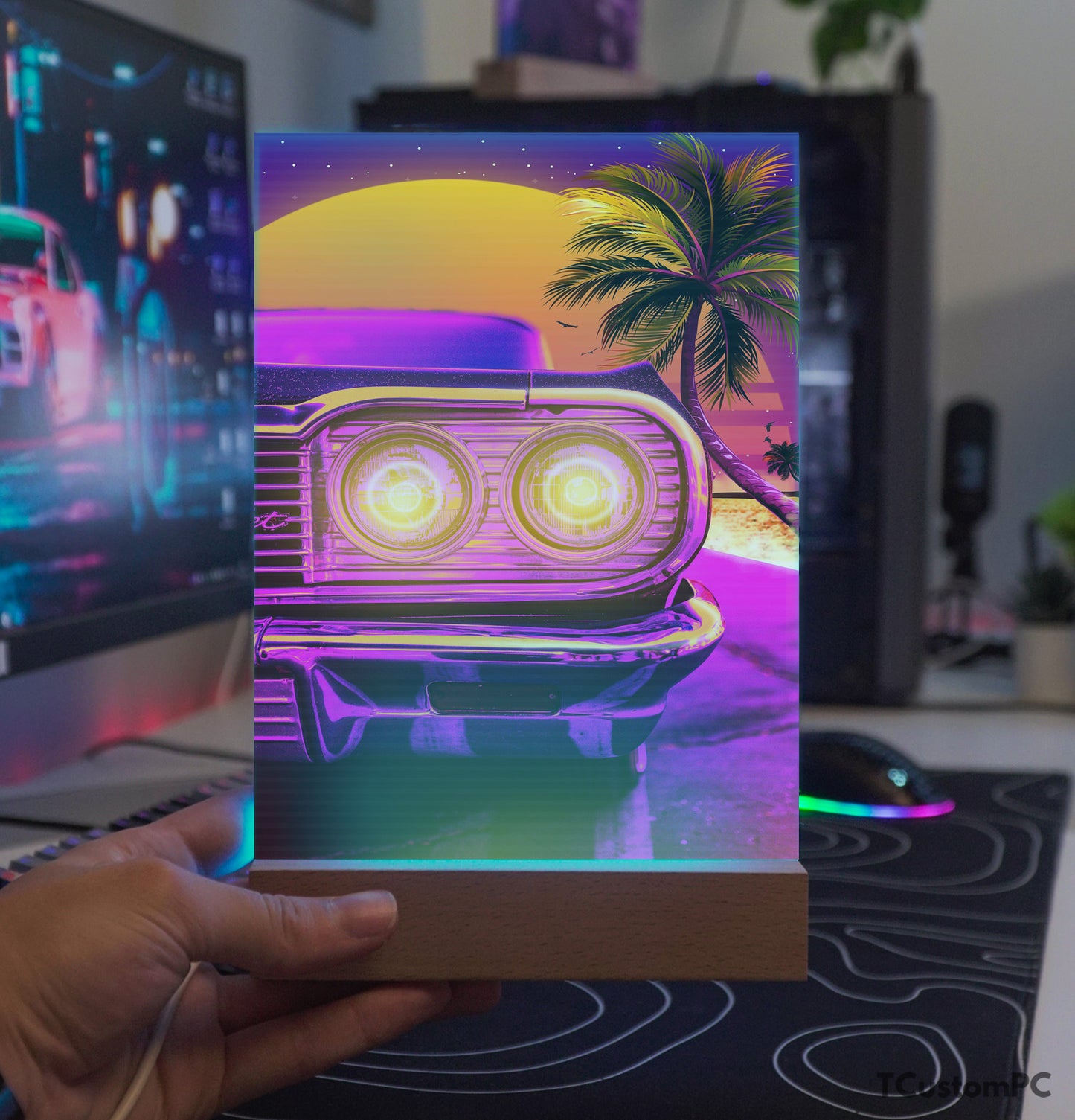 TC-Lamp Synthwave Carro Clássico Vintage Chevrolet