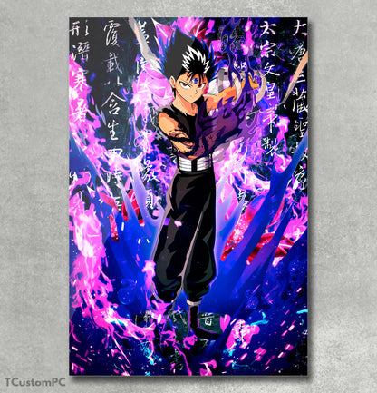 Yu Yu Hakusho pintando "vetor Hiei Dark Flames"